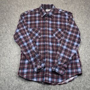 McGregor Bagpiper Flannel Shirt Men's‎ L Red/Blue Plaid Retro Soft Y2K Heritage